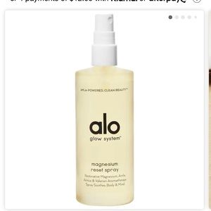 Alo glow system magnesium, reset spray
